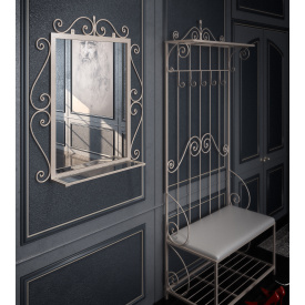 Комплект прихожей: прихожая/зеркало Tenero Амбер Белый (1588)