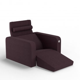 Мягкое кресло KULIK SYSTEM PLEASURE Ткань Целый Фиолетовый (hub_NBgI74227)