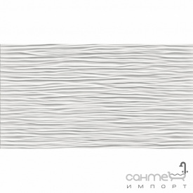 Настінна плитка 30,5x56 Atlas Concorde 3D Wall Design Wave White Matt