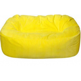 Бескаркасный диван Beans Bag Микро-рогожка 175*120*90 Желтый (hub_YcWg82244)
