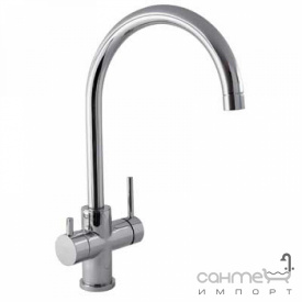 Смеситель для кухни с рычагом для фильтрованной воды без фильра Tres Kitchen 030.455.01 Хром