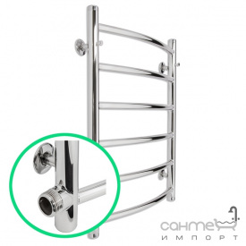 Полотенцесушитель водяной с боковым подключением Laris Классик П6 500Х600 Б/П 1/2 МЦ 500 хром