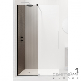 Неподвижная часть душевой перегородки Radaway Furo Black Walk-In 10110744-01-01 черный/прозрачное стекло