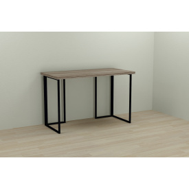 Компьютерный стол Ferrum-decor Ханна 76x100x60 черный ДСП Дуб Сонома Трюфель 32мм