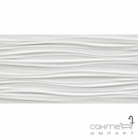 Настенная плитка 40x80 Atlas Concorde 3D Wall Design Ribbon White Matt