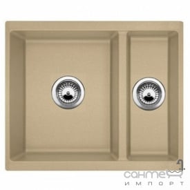 Гранітна плита, мийка Fabiano Quadro 56x46x15 Beige бежева