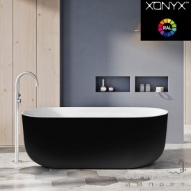 Отдельностоящая ванна из литого камня Balteco Marin 179 белая внутри/Green Beige RAL 1000