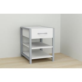 Тумба Ferrum-decor Вивьен 1/2 50x41x40 см Белый / Серый (XK00085)