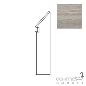 Керамический гранит ступень Atlas Concorde Marvel PRO Marvel Trav. Silver Battiscopa Sag. DX ADX4 (правая)