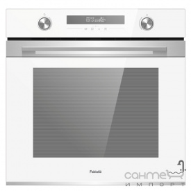 Вбудована електрична духова шафа Fabiano FBO 230 Lux White біле скло/нерж. сталь