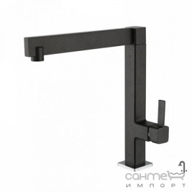 Смеситель для кухни AquaSanita Regito 2063-601 черный металлик