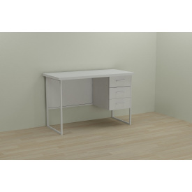Компьютерный стол Ferrum-decor Гарри 75x120x60 белый ДСП Белое 32мм