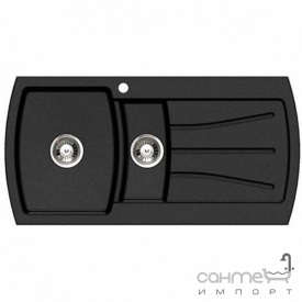 Кухонна мийка оборотна Longran Cima 1.5 GM Volcano Black