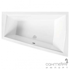 Асимметричная акриловая ванна Besco Intima Duo 170x125 белая, правосторонняя