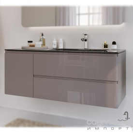 Тумба підвісна без раковини Marsan Adele 1200 левосторонняя капучино