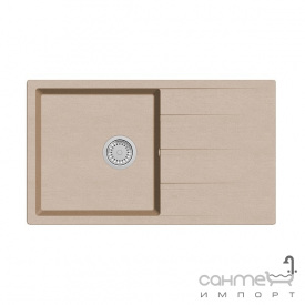 Гранитная кухонная мойка Fabiano Classic 86х50 XL Песочный