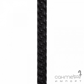 Настенная плитка фриз Paradyz Fashion Spirit Black Listwa Struktura 4,5x39,8