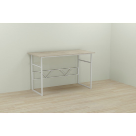 Компьютерный стол Ferrum-decor Раян 75x140x60 белый ДСП Дуб Сонома 16мм