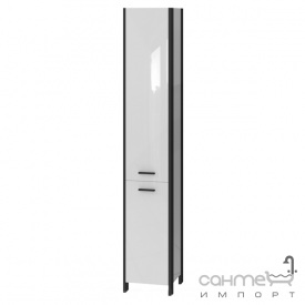 Пенал підлоговий з кошиком для білизни Ювента Brooklyn ВгР-190 чорна