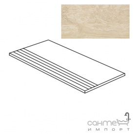 Керамічний граніт східець Atlas Concorde Marvel PRO Marvel Trav. Alabastrino Gradino ADW6