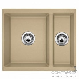 Гранитная кухонная мойка Fabiano Quadro 56x46x15 Beige бежевая