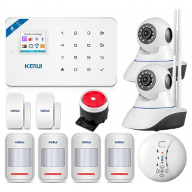 Фото - Комплект беспроводной GSM сигнализации Kerui W18 maxi + WI-FI IP камерa (SFSSG8F9FFFKHFD9) Комплект беспроводной GSM сигнализации Kerui W18 maxi + WI-FI IP камерa (SFSSG8F9FFFKHFD9)