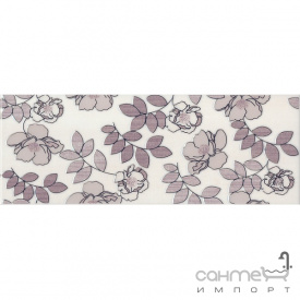 Плитка настенная декор Kerama Marazzi Ньюпорт Цветы фиолетовый STGC18215010