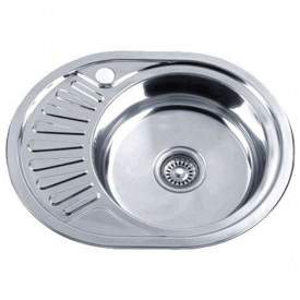 Мойка кухонная ZERIX Z5745-08-180E satin (ZX1592)