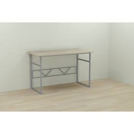 Компьютерный стол Ferrum-decor Раян 75x100x60 серый ДСП Дуб Сонома 16мм