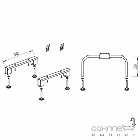 Комплект ніжок для ванни Kolpa-San 1001/B