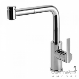 Смеситель для кухни с выдвижным двухфункционным изливом LEX-TRES Tres Kitchen 1.81.438 Хром