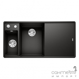Гранитная кухонная мойка врезная Blanco Silgranit Axia 6 S-F 525852 черный