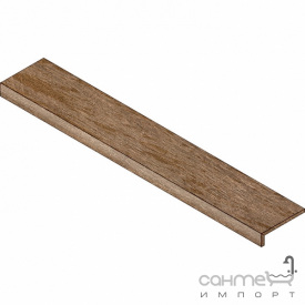 Ступень фронтальная структурированная 22,5x90 Atlas Concorde Axi Elemento L Strutturato Brown Chestnut