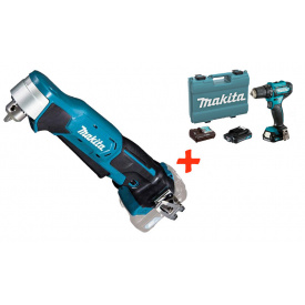 Фото - Аккумуляторная угловая дрель Makita DA332DZ + акк шуруповерт DF333DWAE + 2 акб 12 V 2 Ah + з/у + кейс Аккумуляторная угловая дрель Makita DA332DZ + акк шуруповерт DF333DWAE + 2 акб 12 V 2 Ah + з/у + кейс