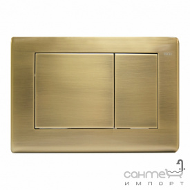 Панель змиву з двома клавішами металева TECE TECEplanus 9.240.366 антична бронза