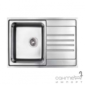 Кухонная мойка Fabiano BR 78х50S нержавеющая сталь матовая