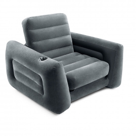 Надувное кресло Intex 66551, 224 х 117 х 66 см Черное