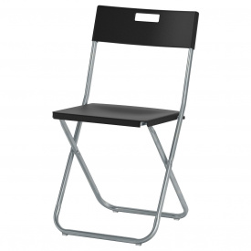Cкладной стул IKEA GUNDE Черный (002.177.97)