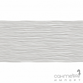 Настенная плитка 40x80 Atlas Concorde 3D Wall Design Wave White Glossy
