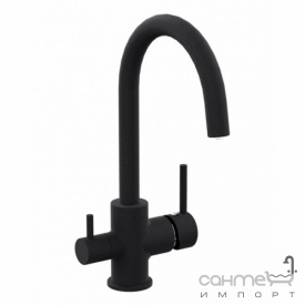 Смеситель для кухни с изливом для фильтрованной воды Imprese Daicy-U 55009-UB черный