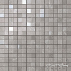 Плитка з білої глини мозаїка Atlas Concorde Marvel Grey Fleury Mosaic 9MVE