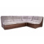 Угловой диван Sovalle Комфорт Серый с коричневым (0175-01) Херсон