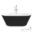 Акриловая отдельностоящая ванна Dusel DU103 белая/черная Полтава