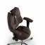 Кресло KULIK SYSTEM TRIO Ткань с подголовником без строчки Шоколадный (14-901-BS-MC-0504) Нове