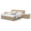 Кровать с тумбами двуспальная Мебель Сервис система Флоренс с ламелями 160х200 см Секвойя (oheb0c) Одеса