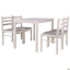Обеденная мебель AMF Брауни стол+4 стула деревянные белый шоколад латте Киев