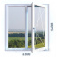 Двухчастное поворотно-откидное окно Aluplast Ideal 4000 (5 кам) 1300*1400 Харків