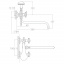 Смеситель VN 1/2" для ванны гусак изогнутый дивертор встроенный шаровый TAU (VN-5C460C) Херсон