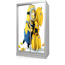 Шкаф купе двухдверный детский 120х180х60 BANANA Minions Dave