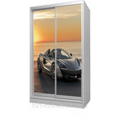 Шкаф купе двухдверный детский 120х180х60 Австрийские уютные улицы Киев